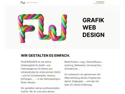 FEUERWASSER . Agentur für: grafik . web . design