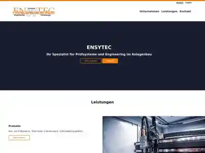 ENSYTEC - Produktentwicklung, Maschinen- und Anlagenbau