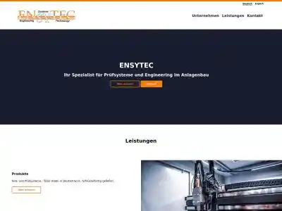 ENSYTEC - Produktentwicklung, Maschinen- und Anlagenbau