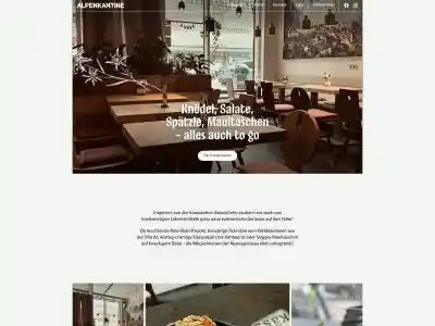 Willkommen in der Alpenkantine · Moderne Alpenküche in Hamburg-Eimsbüttel